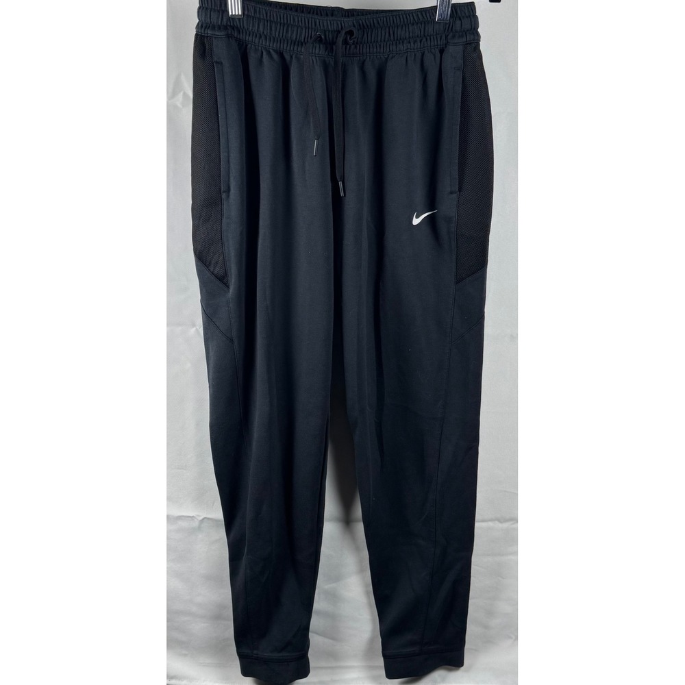 Nike Dri-FIT Tapered Training Pants Black Mesh Panels CQ0307-010 Mens Large